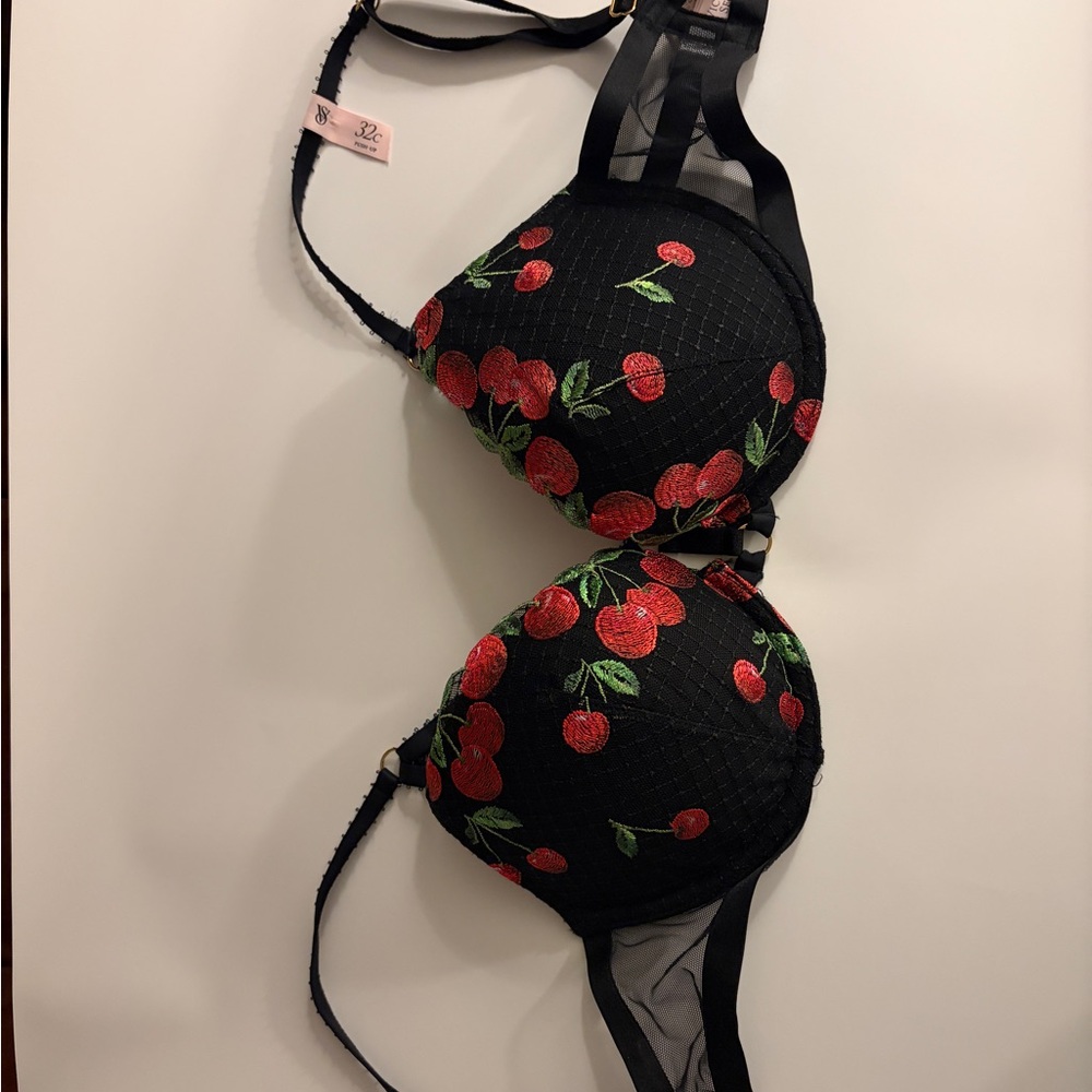 Victoria’s Secret very sexy Cherry Embroidery push up bra 32c